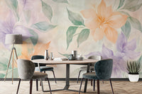 Artistic flower wallpaper for walls
