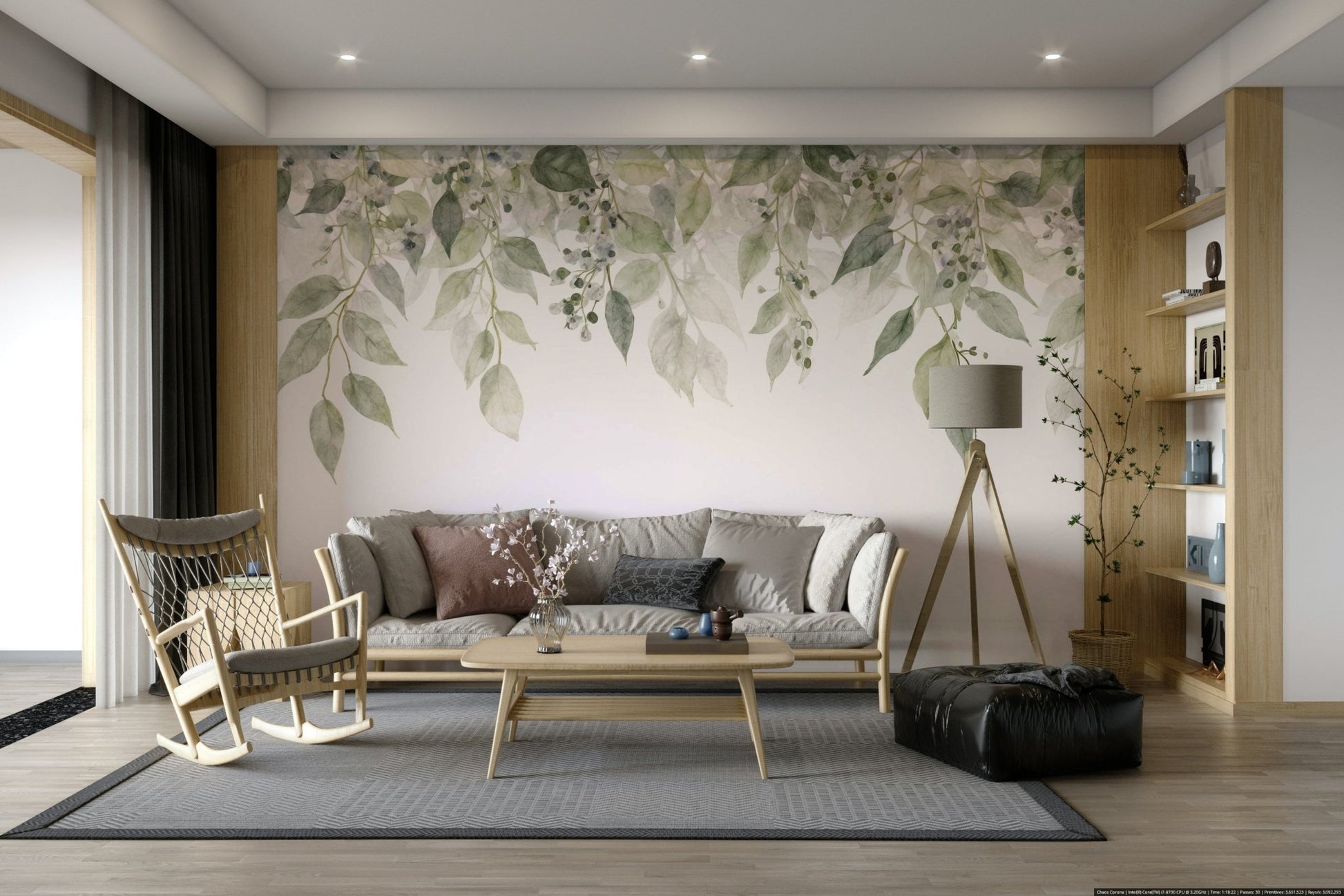 The style is artistic and natural.

