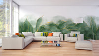 Bring nature indoors with green murals
