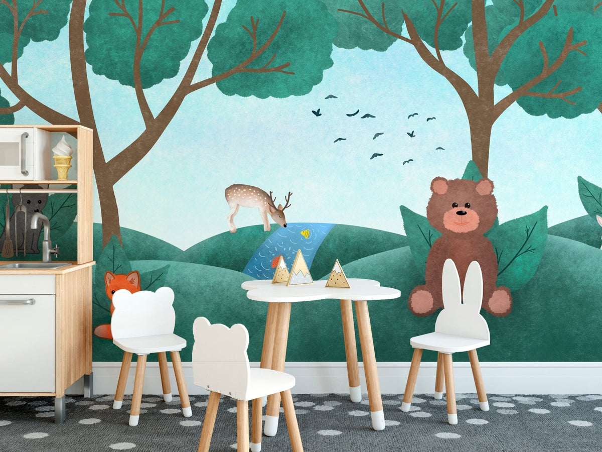 Fairy Forest Animal Wallpaper A695