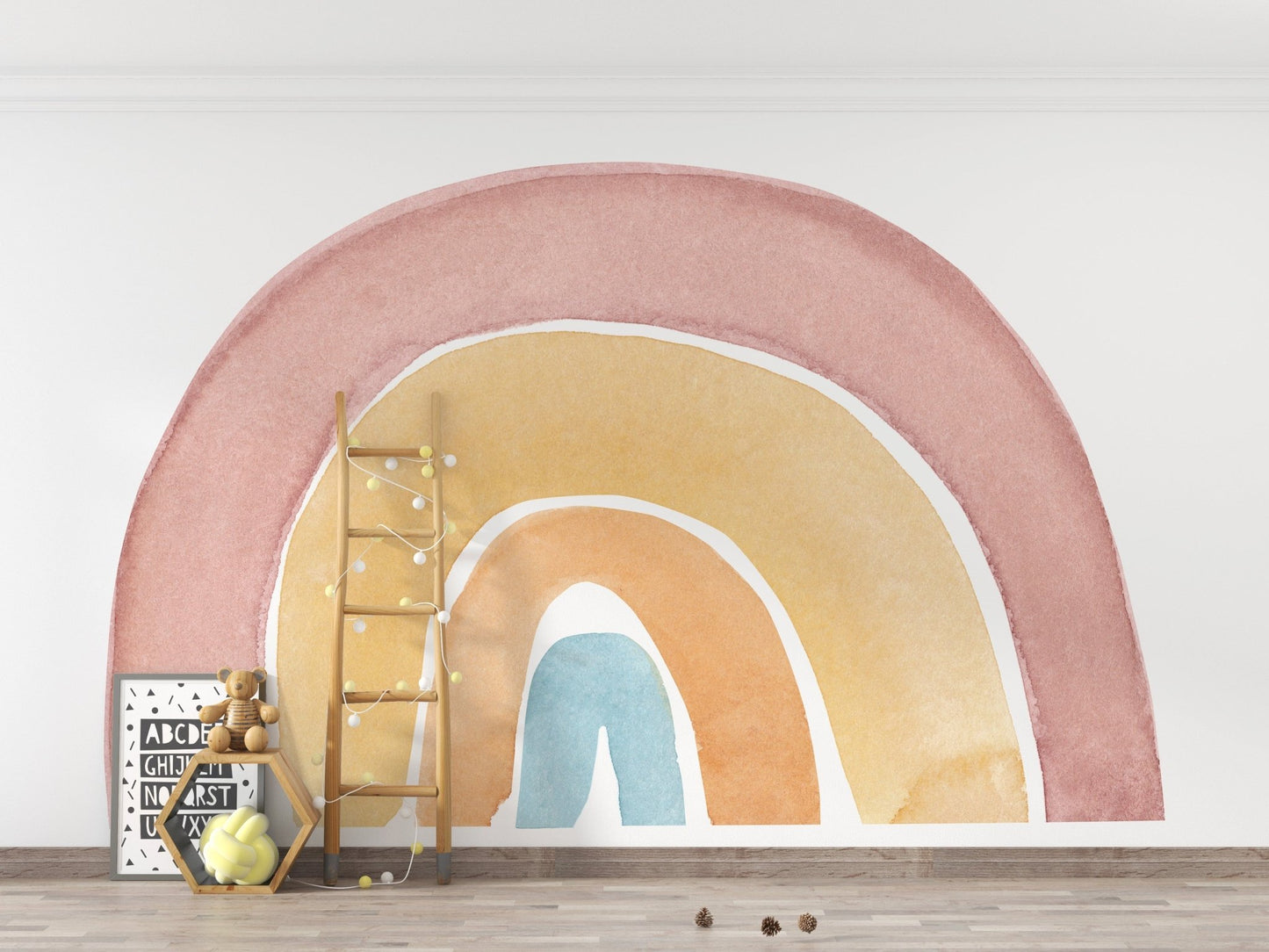 Watercolor Rainbow Colorful Wallpaper Murals - Giffywalls