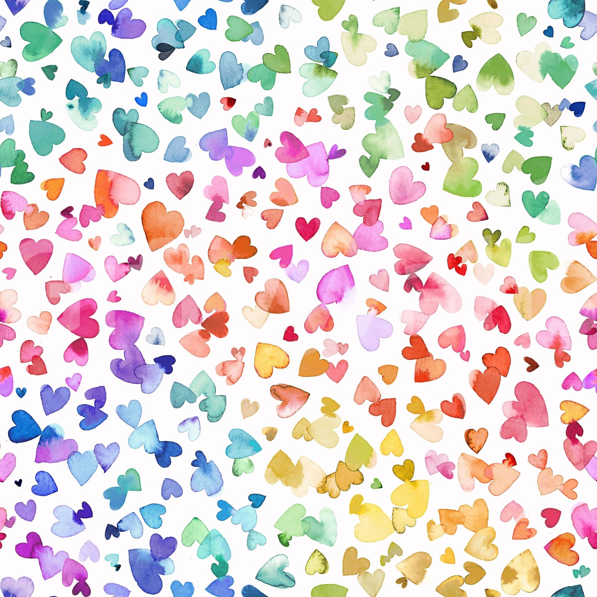 Watercolor Hearts Wallpaper⁠