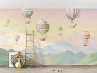 Watercolor Hot Air Balloons Wallpaper - Giffywalls