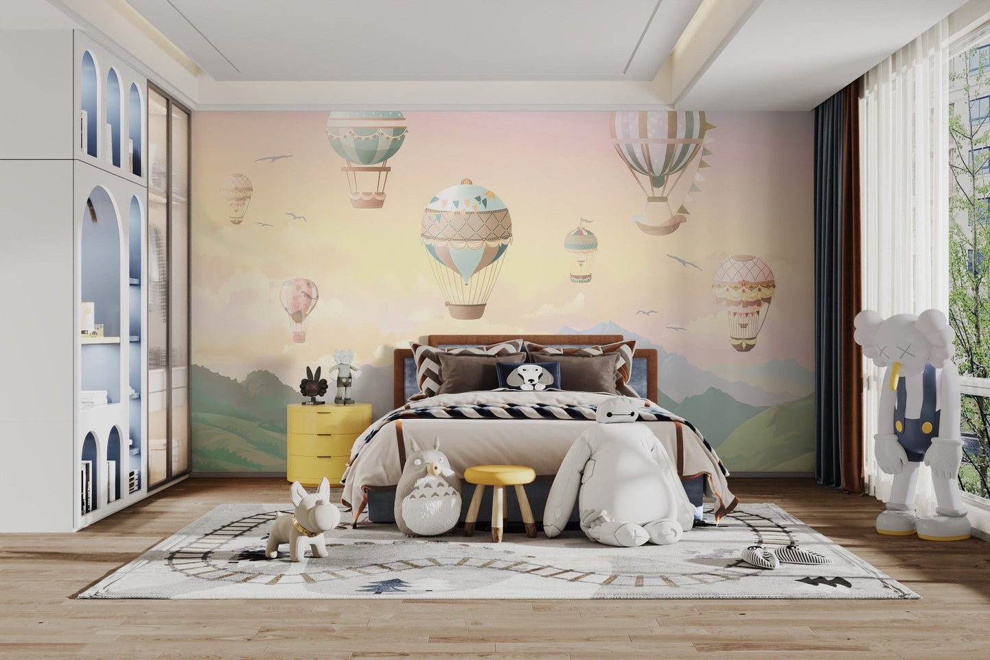Watercolor Hot Air Balloons Wallpaper - Giffywalls