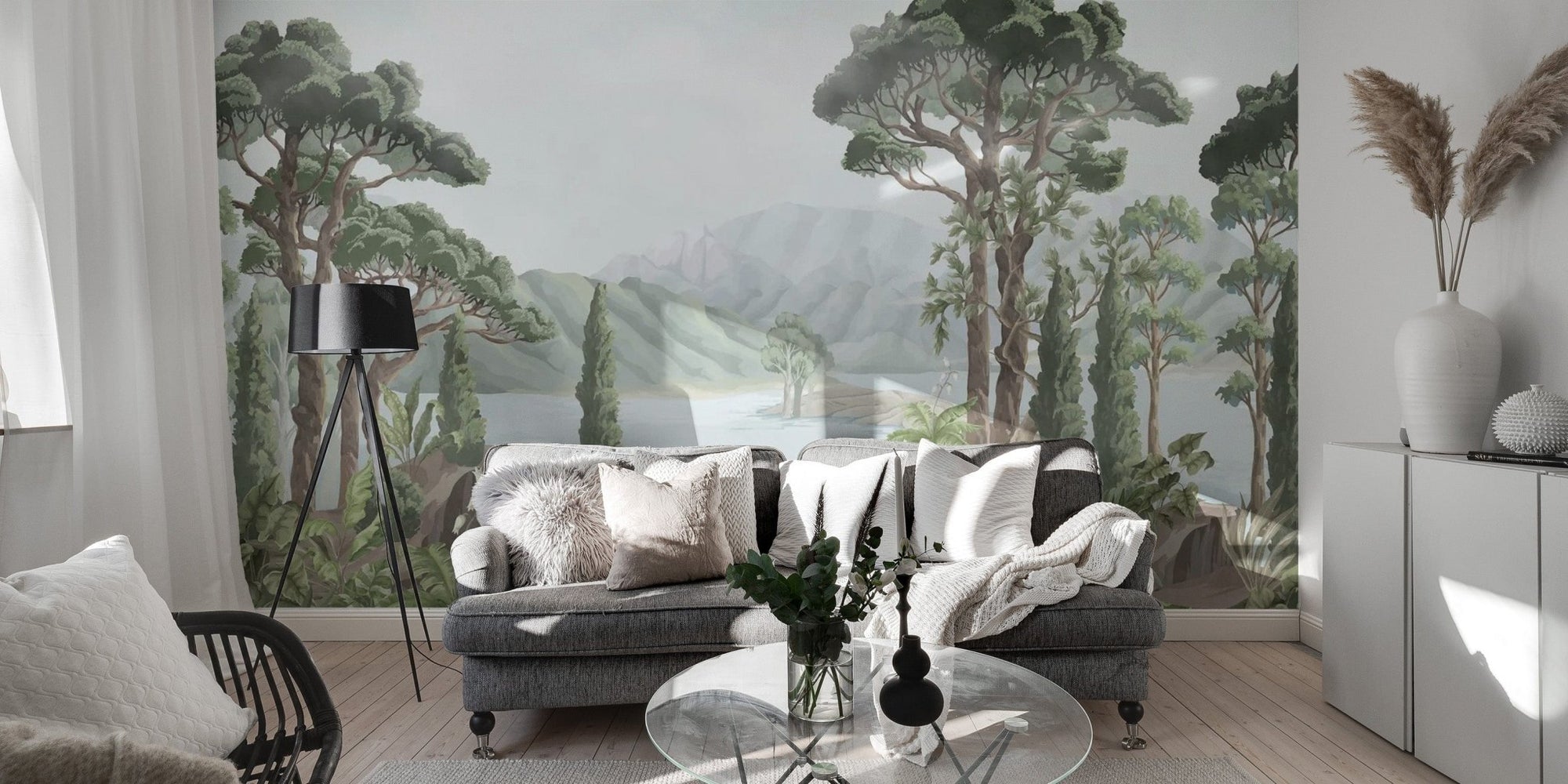 Dreamy jungle scenery wall design
C440, C536