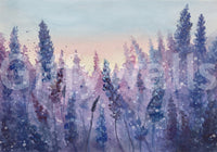 A high-quality serene flower wall mural for walls.