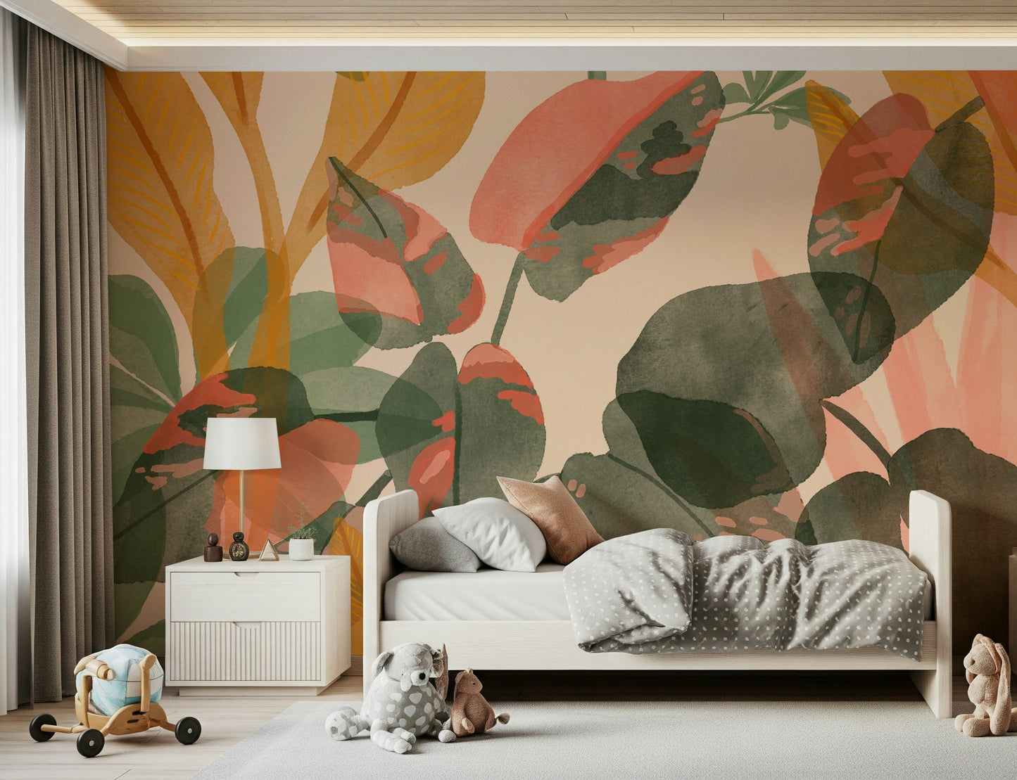 An artistic nature inspired mural for home decor., GD5546