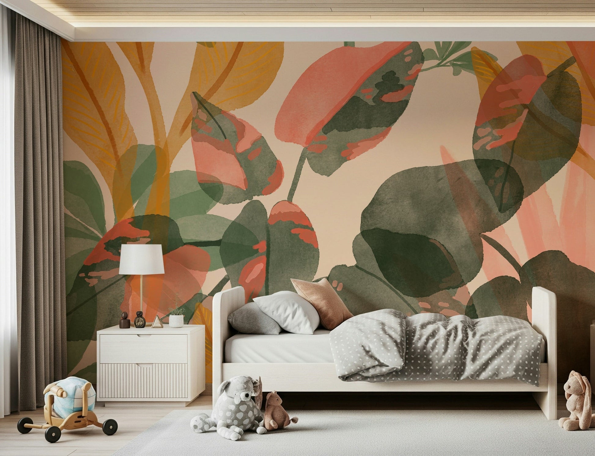 An artistic nature inspired mural for home decor., GD5546