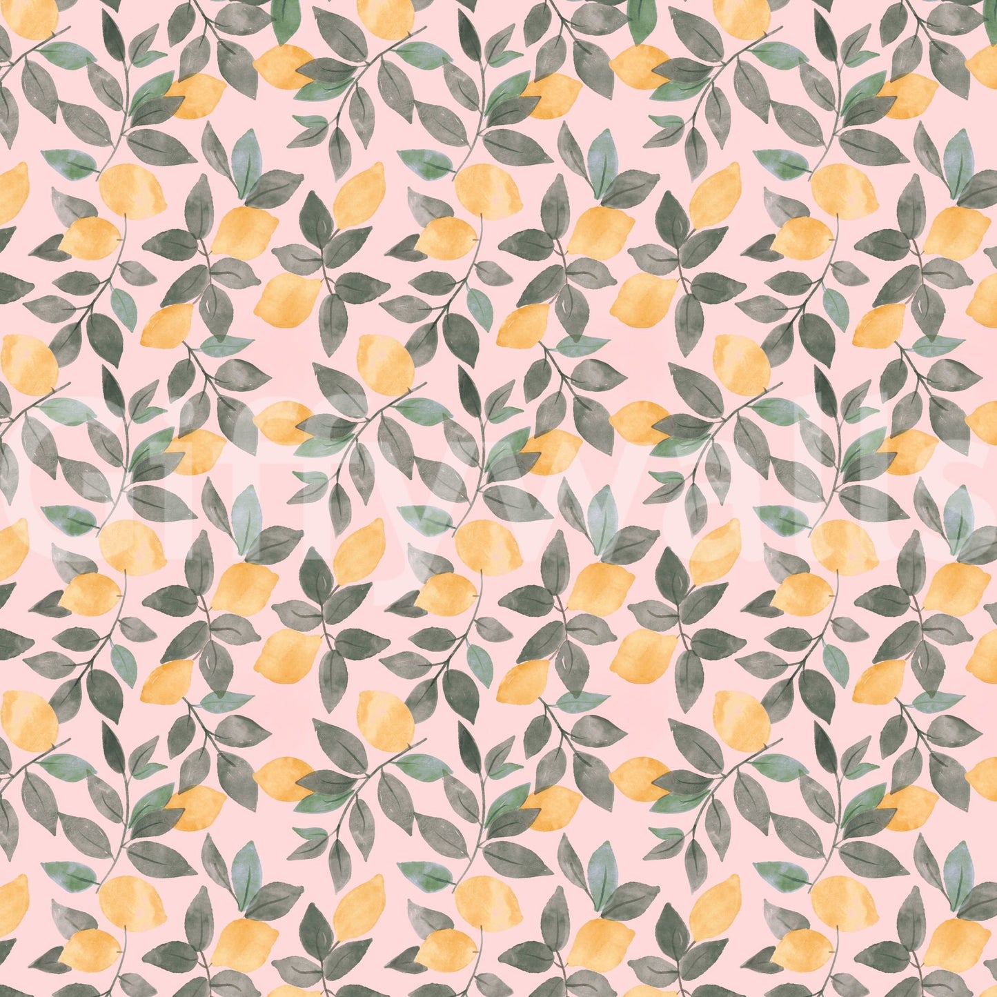 Cozy lemon grove wall design

