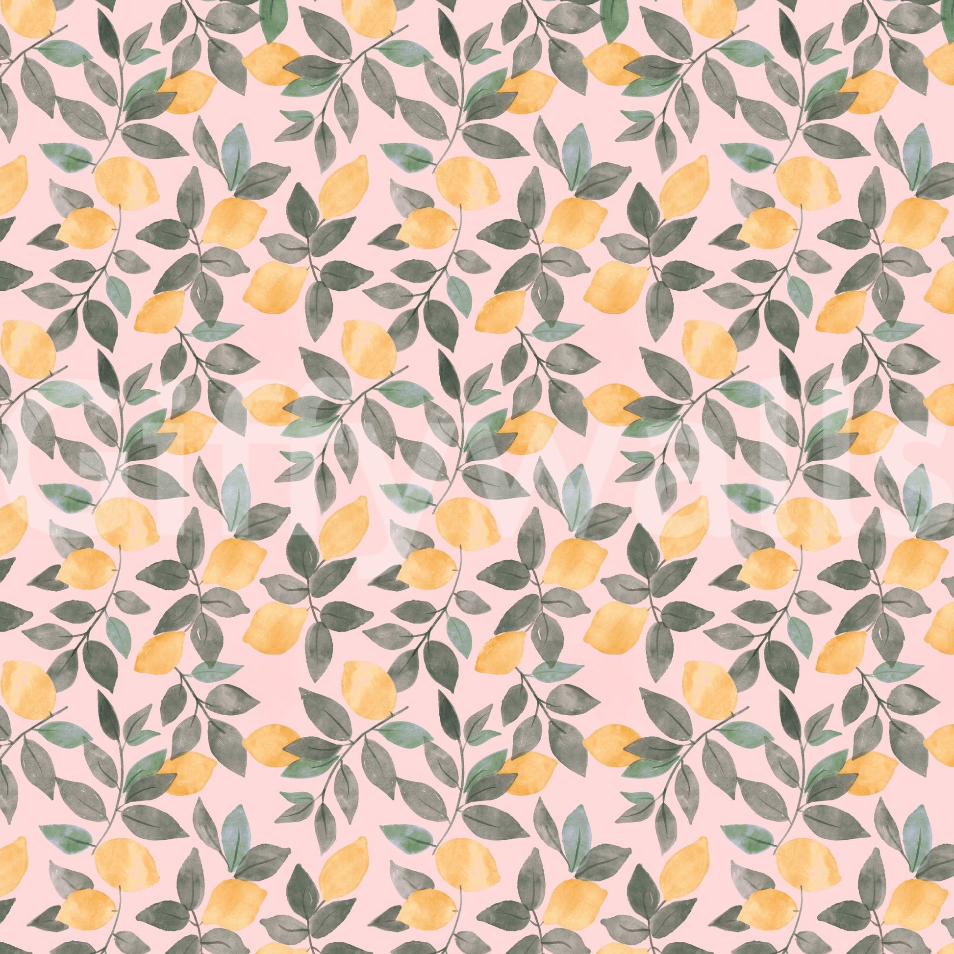 Cozy lemon grove wall design

