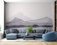 Watercolor Mountain Painting Wallpaper - Giffywalls