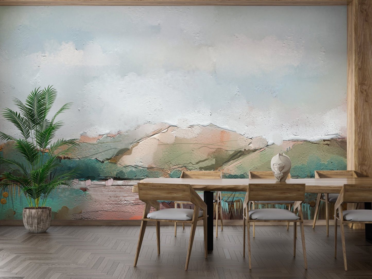 Watercolor Mountain Wallpaper Mural - Giffywalls