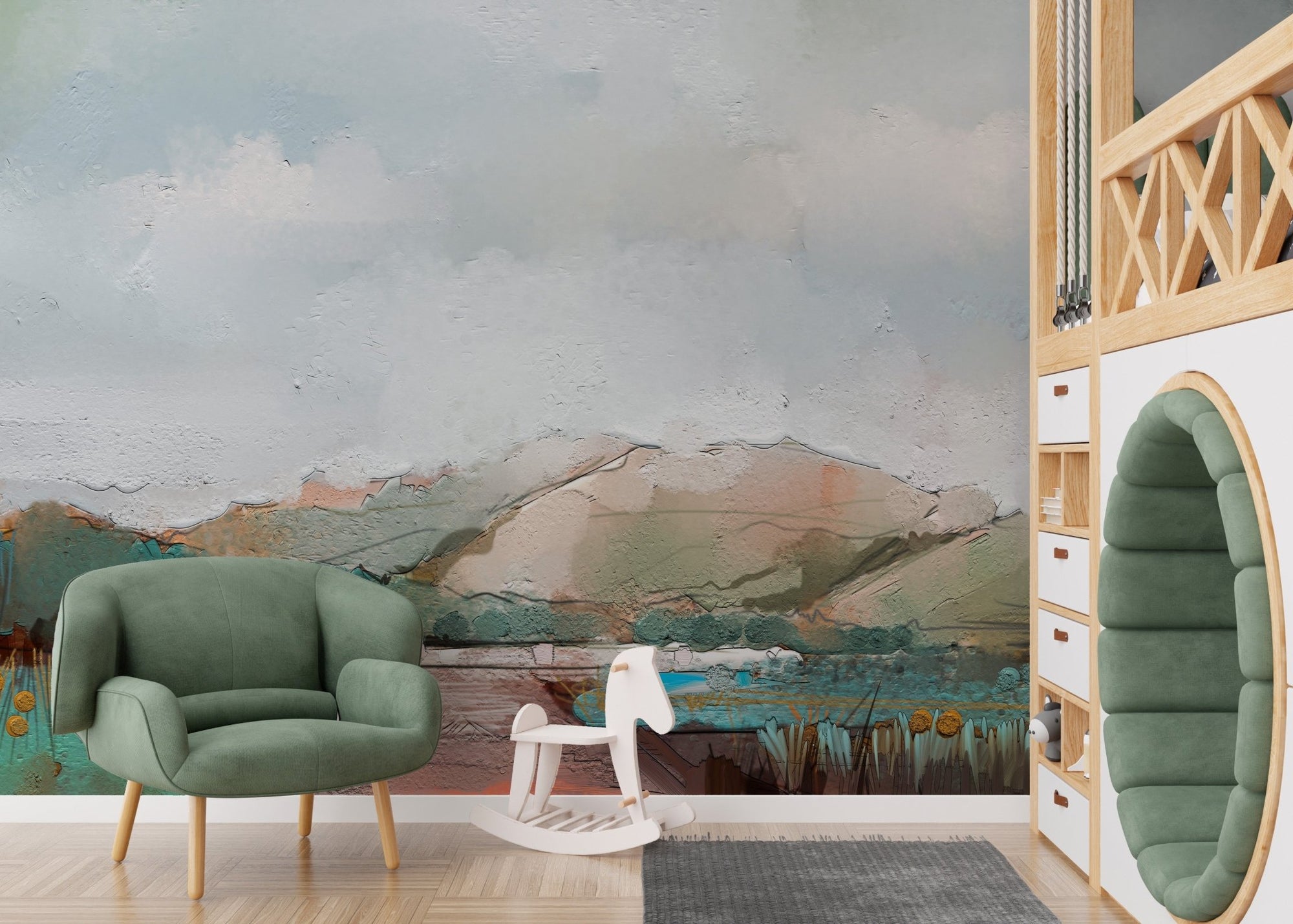 Watercolor Mountain wallpaper A706