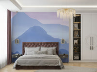 Soft tone mountain landscape wallpaper

