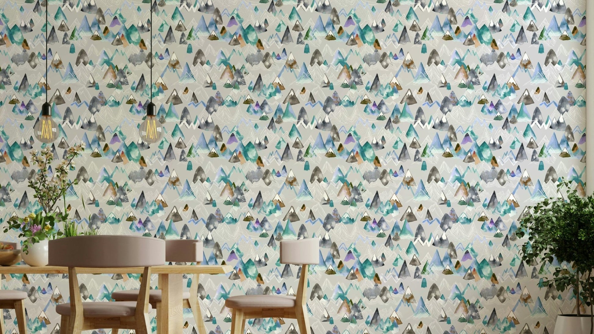 Adventure-themed wall wallpaper

