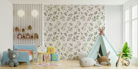 A classic soft floral wallpaper for walls.