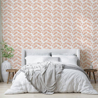 Earthy textured leaf wallpaper for walls
 GD688
