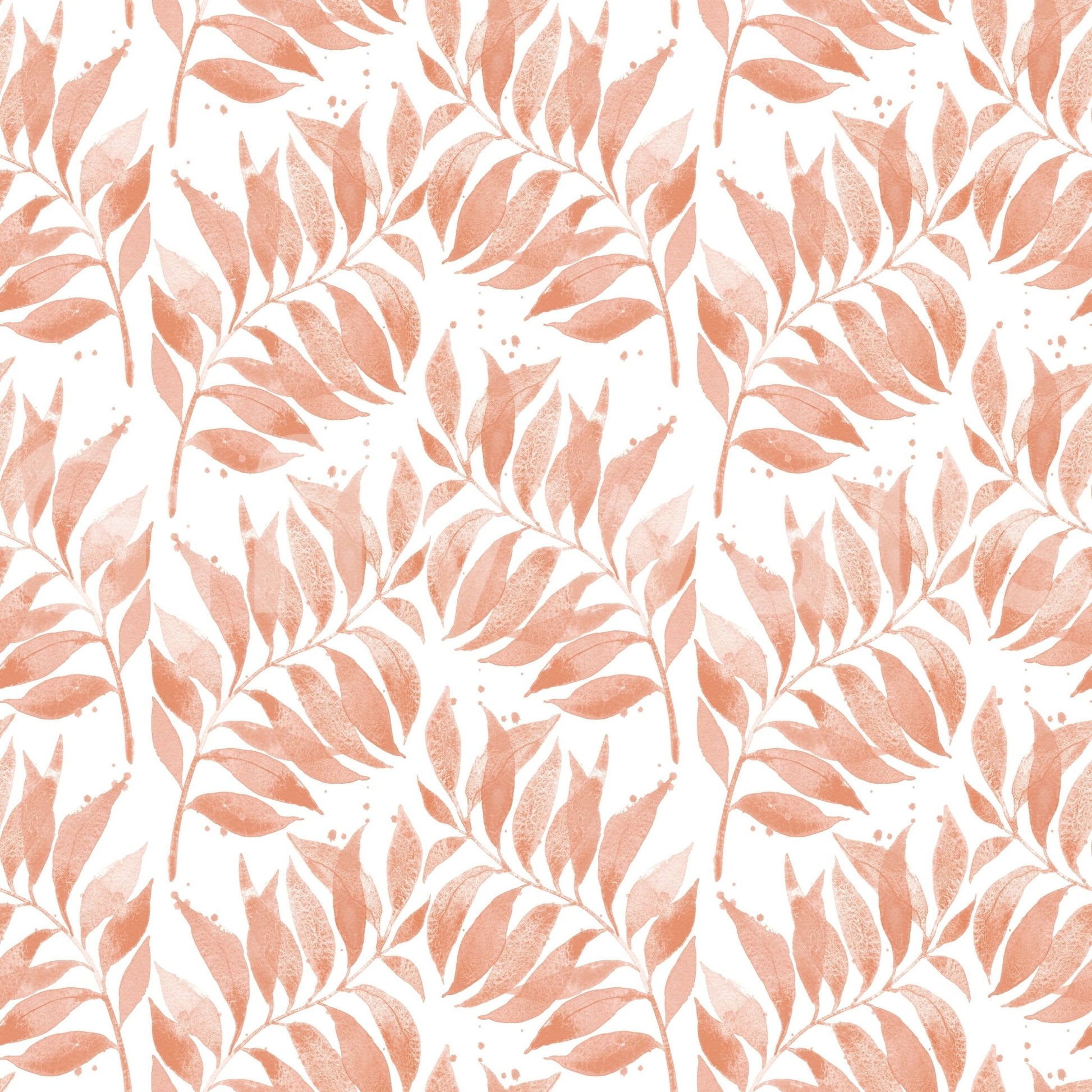 Wallpaper mural with terracotta palm leaves GD688

