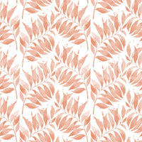 Wallpaper mural with terracotta palm leaves GD688

