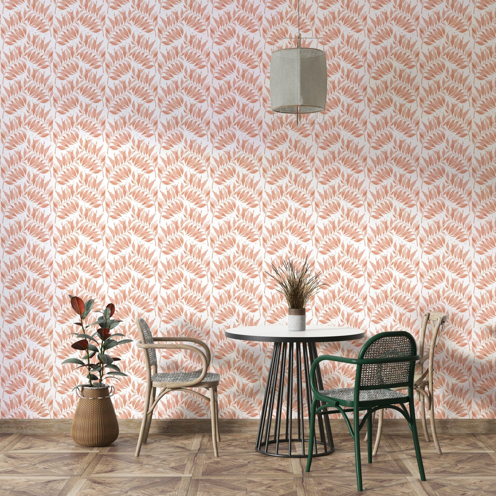 Cozy tropical wallpaper mural design
 GD688
