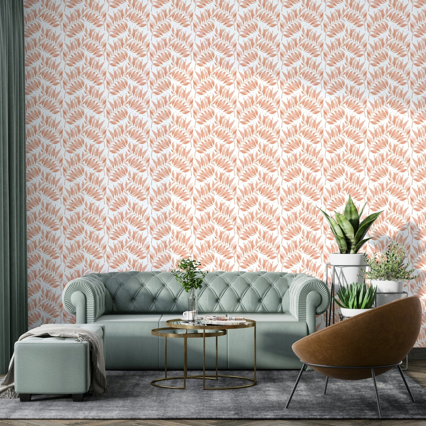 Modern natural leaf wallpaper pattern
 GD688
