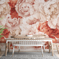 Shameless Peonies Florals Peel and Stick Wallpaper Murals - Giffywalls A816