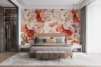 Shameless Peonies Florals Peel and Stick Wallpaper Murals - Giffywalls A816
