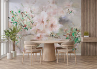 Sophisticated pink sakura flower wallpaper
