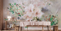 Watercolor Pink Sakura Flower Wallpaper Murals - Giffywalls