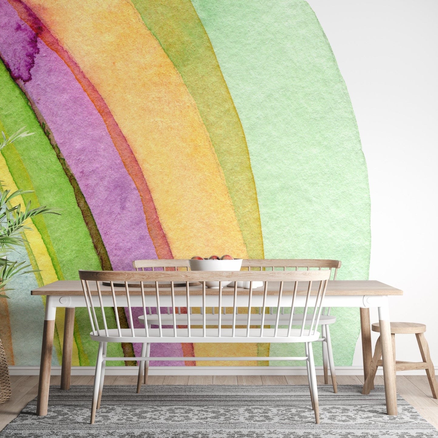 Watercolor Painted Strokes Wallpaper Murals - Giffywalls