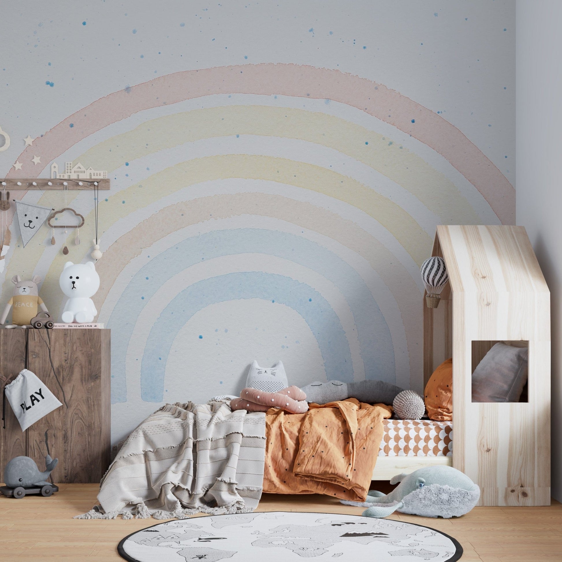 Watercolor Rainbow Wallpaper Murals - Giffywalls
