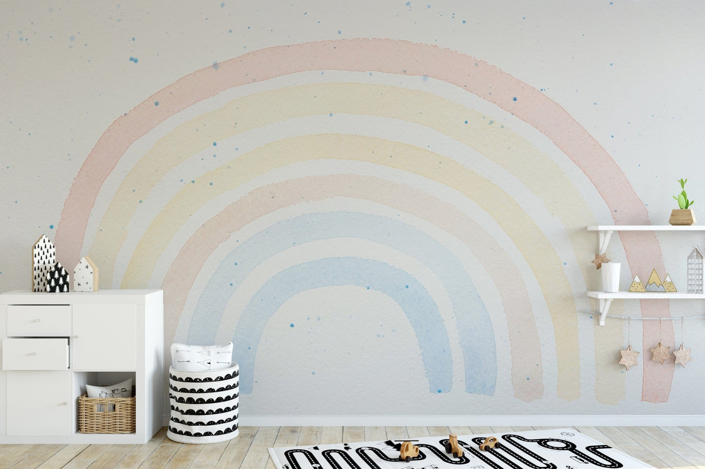 Watercolor Rainbow Wallpaper Murals - Giffywalls