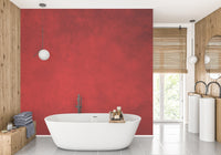 Bold red concrete mural wallpaper for modern decor A655