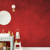 Stylish red concrete pattern mural for wall accents A655