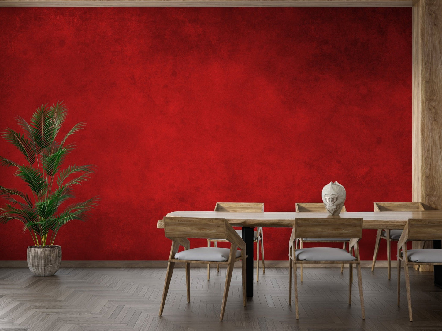 Bright Red Concrete Pattern Wallpaper Murals - Giffywalls A655