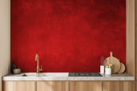 Vibrant red textured concrete wallpaper mural design A655