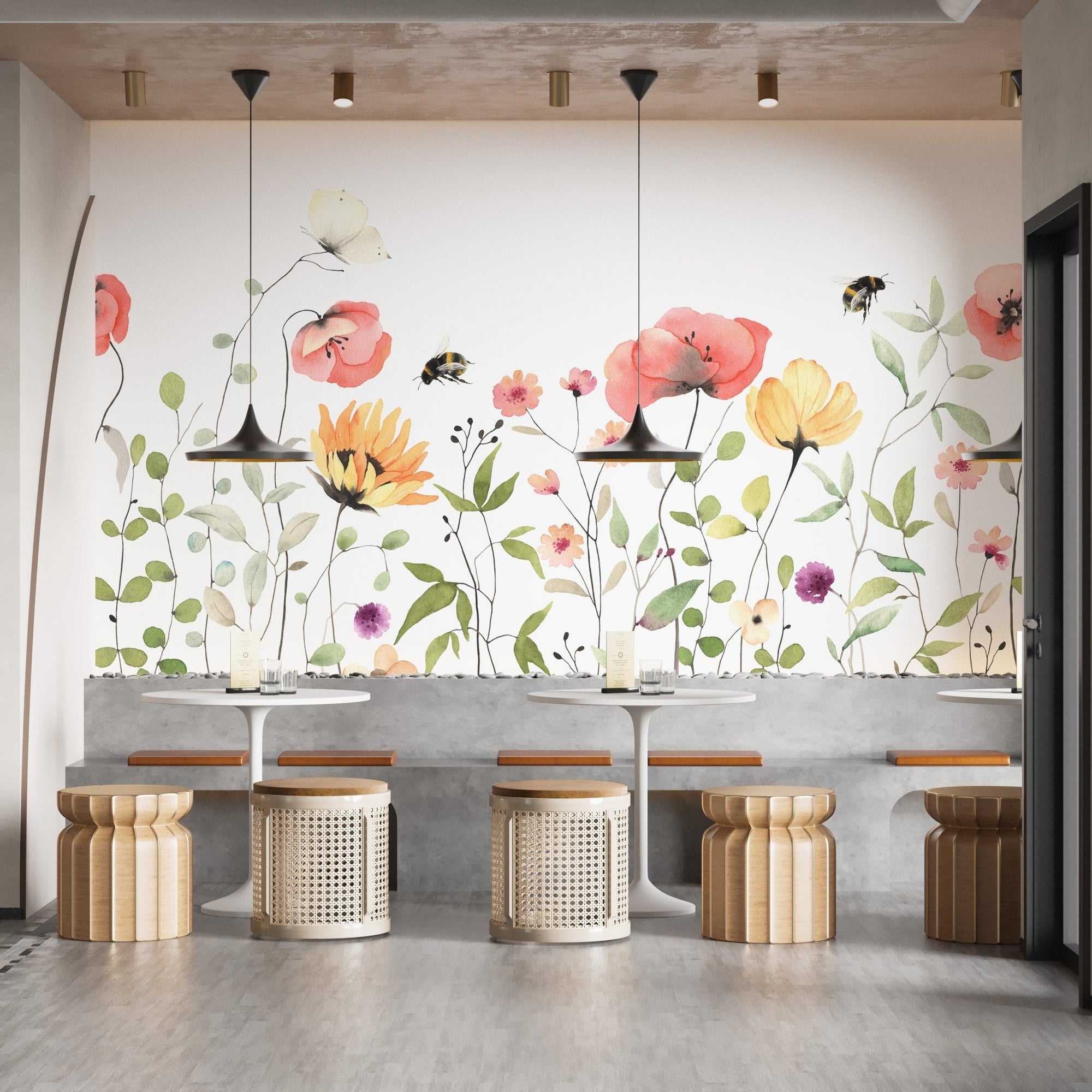 Watercolor Wildflower wallpaper A721