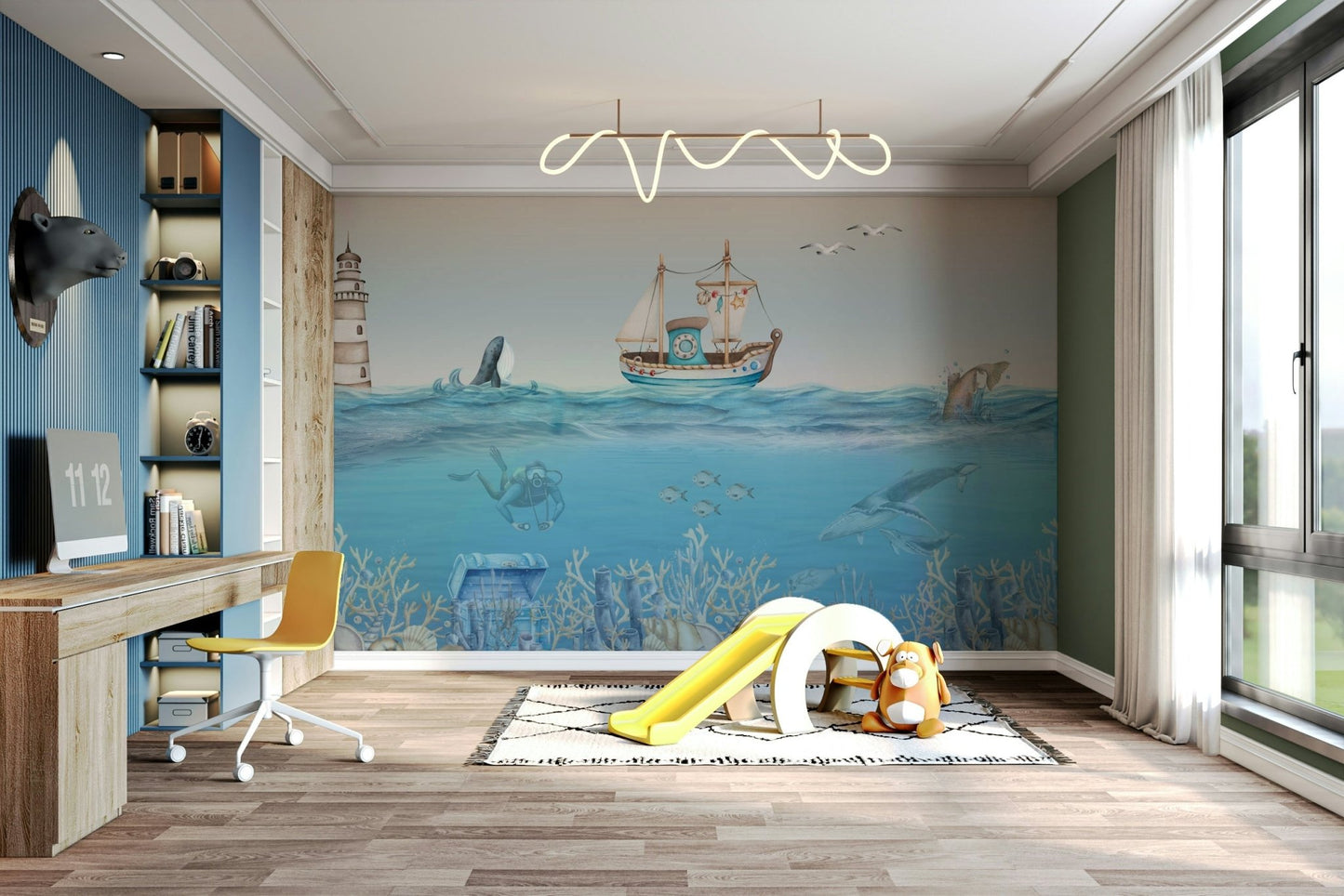 The overall mood is magical and calm.

