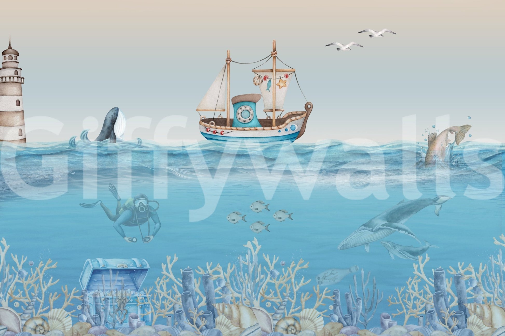 The image is suitable for a child's room.

