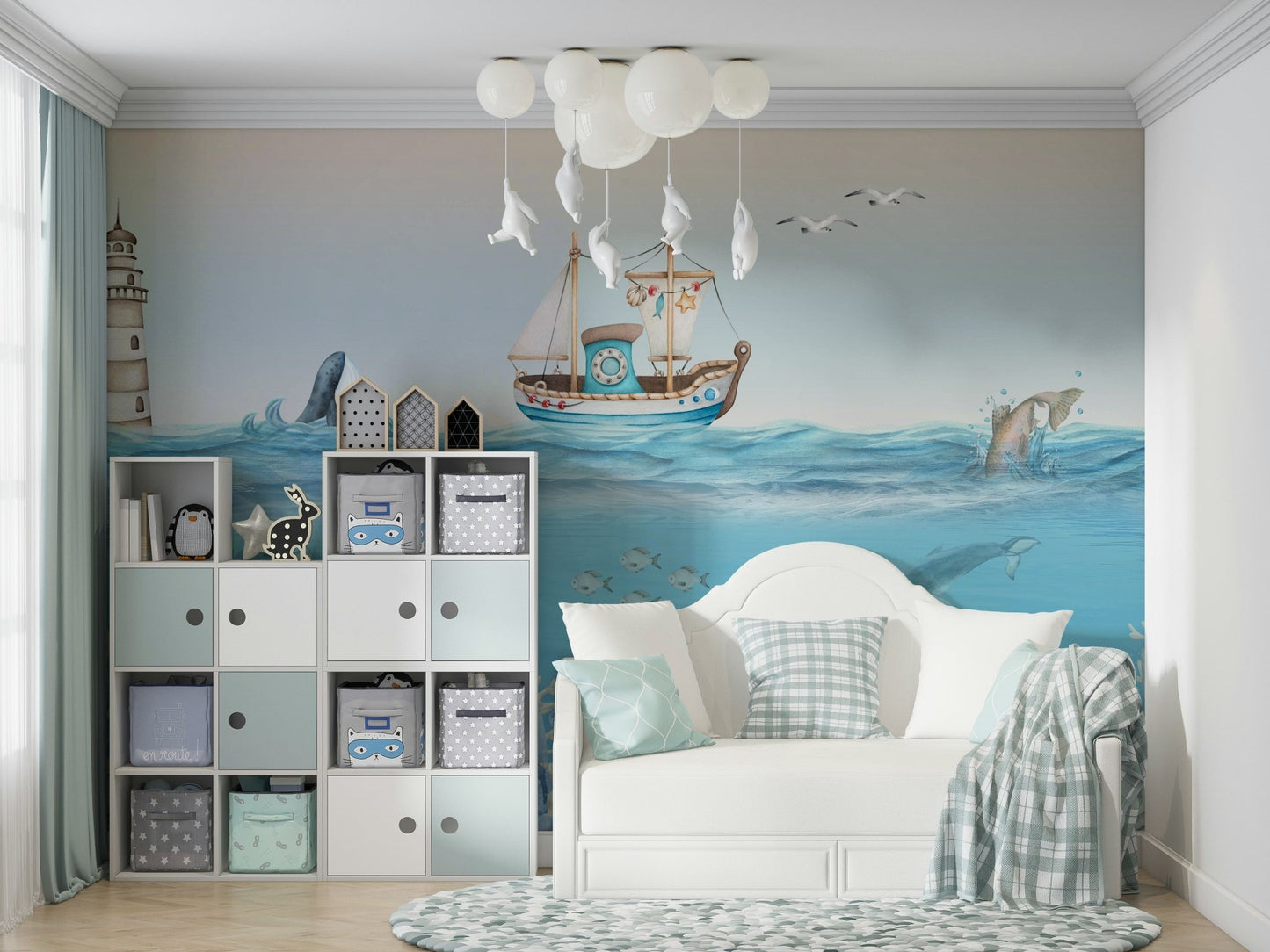 The scene feels quiet and dreamy.

