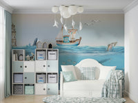 The scene feels quiet and dreamy.

