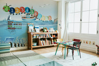 The art style is a gentle watercolor with soft, diffused colors.

