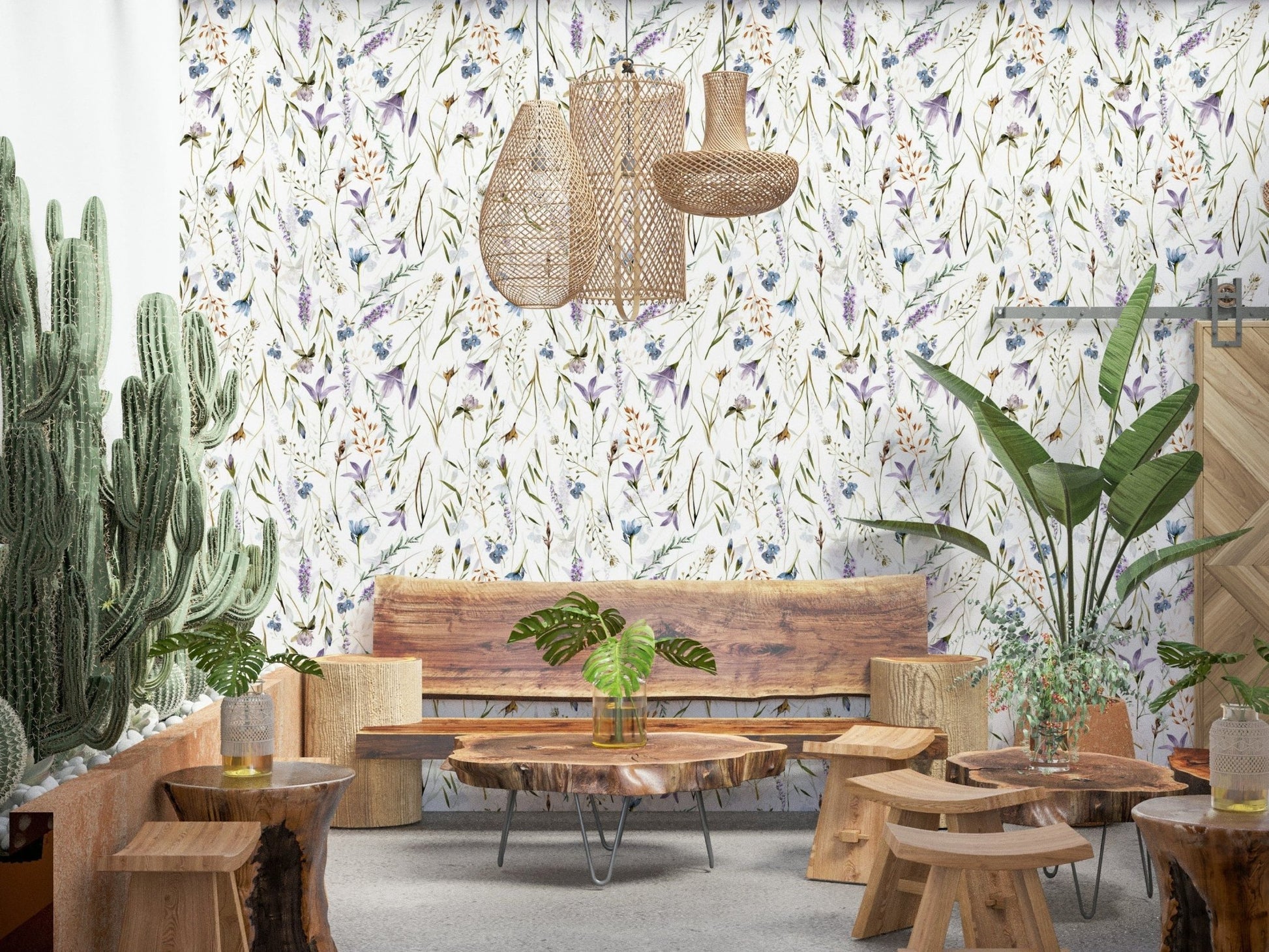 Cottagecore Wildflower Meadow home wall decoration