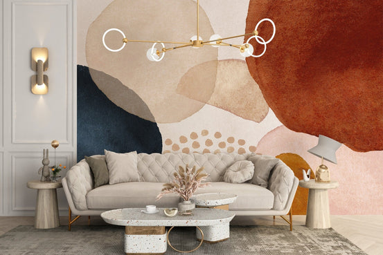 Boho geometric abstract wallpaper design A838