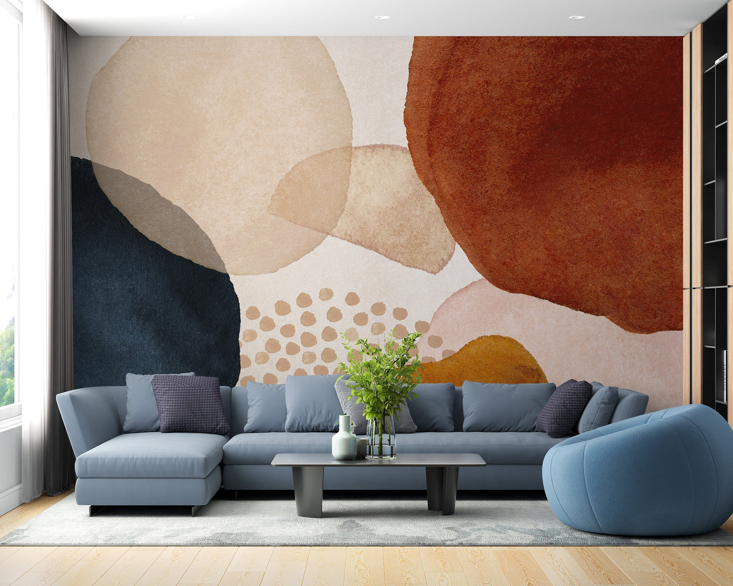 Boho Abstract Geometric Wallpaper - Giffywalls