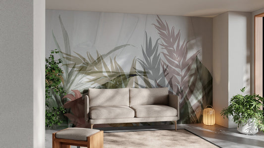 Watercolor tropical leaf wallpaper
