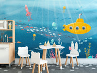 Watercolor Underwater Sea Life Wallpaper - Giffywalls