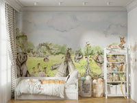 Ethereal woodland scene with soft watercolor strokes. GD3065


