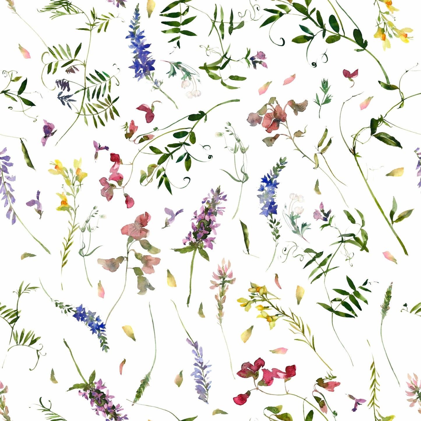 Vibrant Wildest Wildflower Dreams wallpaper, watercolor artistic style.