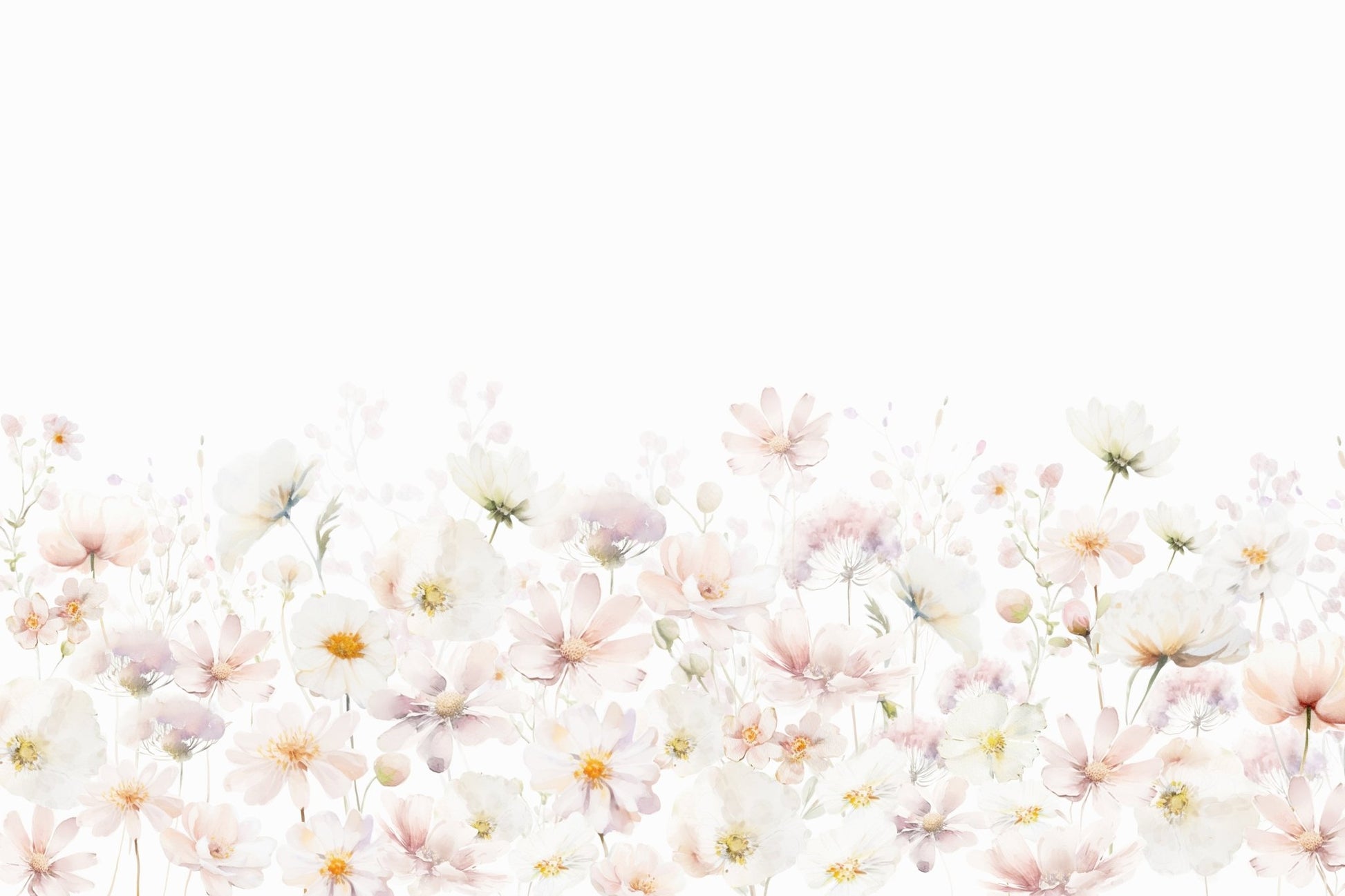 Watercolor Wildflower Dream Wall Mural